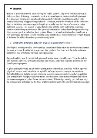 INTELLIGENT URBAN TRAFFIC CONTROL SYSTEM :ITS ARCHITECTURE | PDF