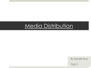 Media Distribution

By Natalie Russ
Task 3

 