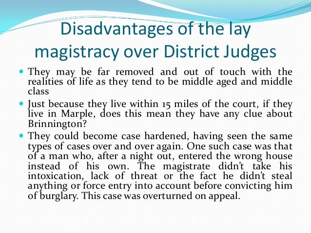 Effectiveness Of Magistrates And Juries