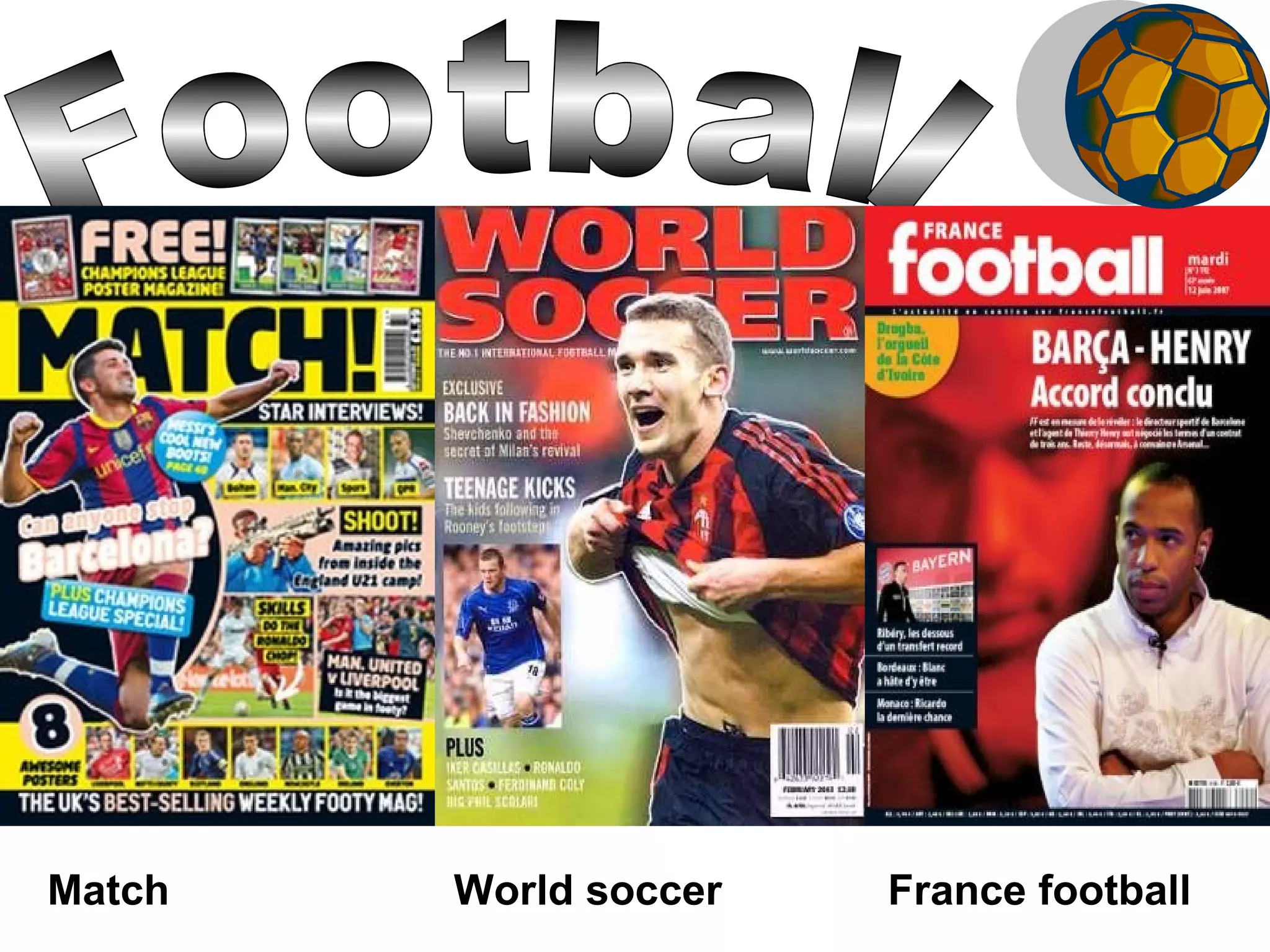 Match World soccer France football