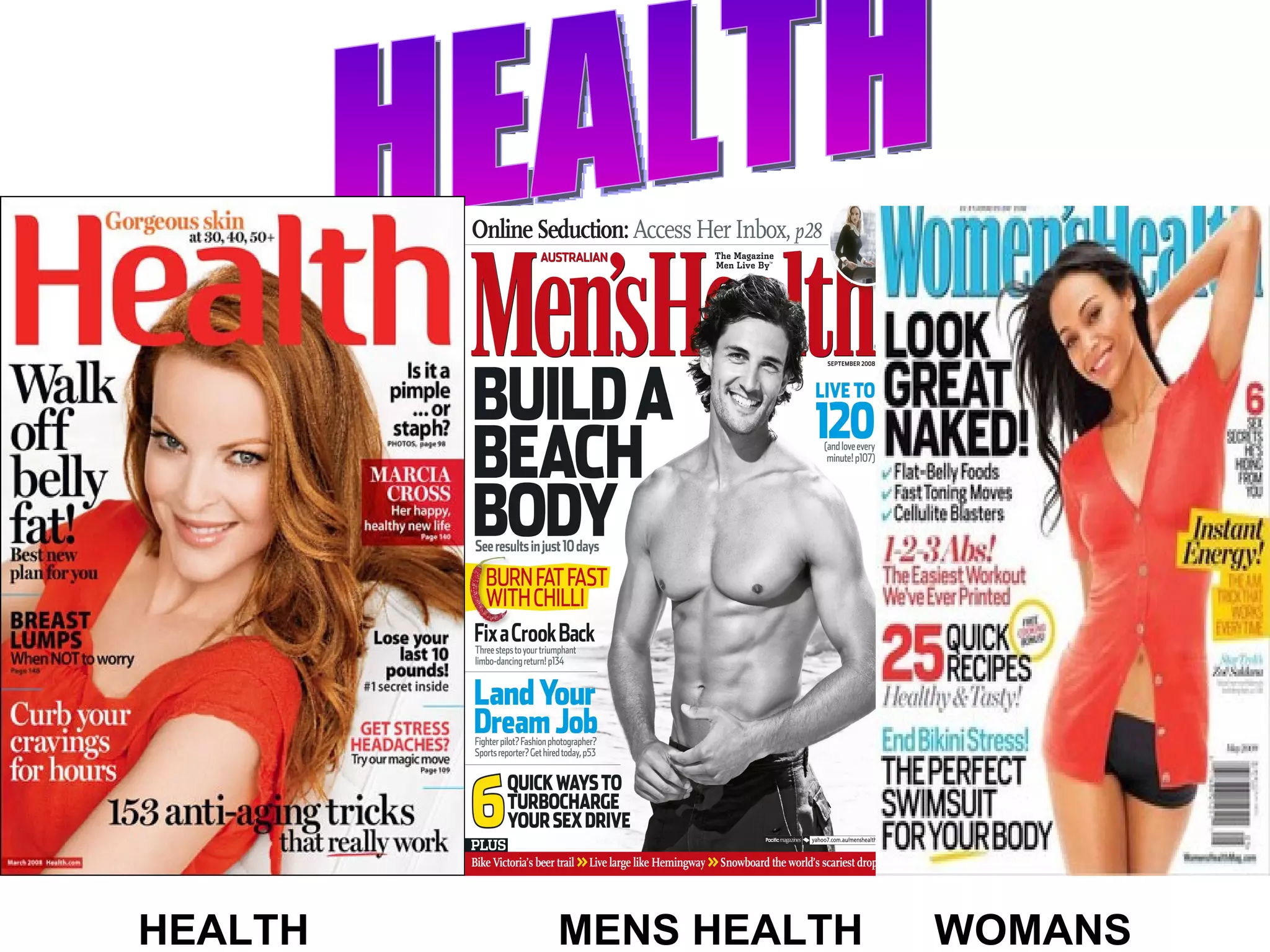 HEALTH MENS HEALTH WOMANS