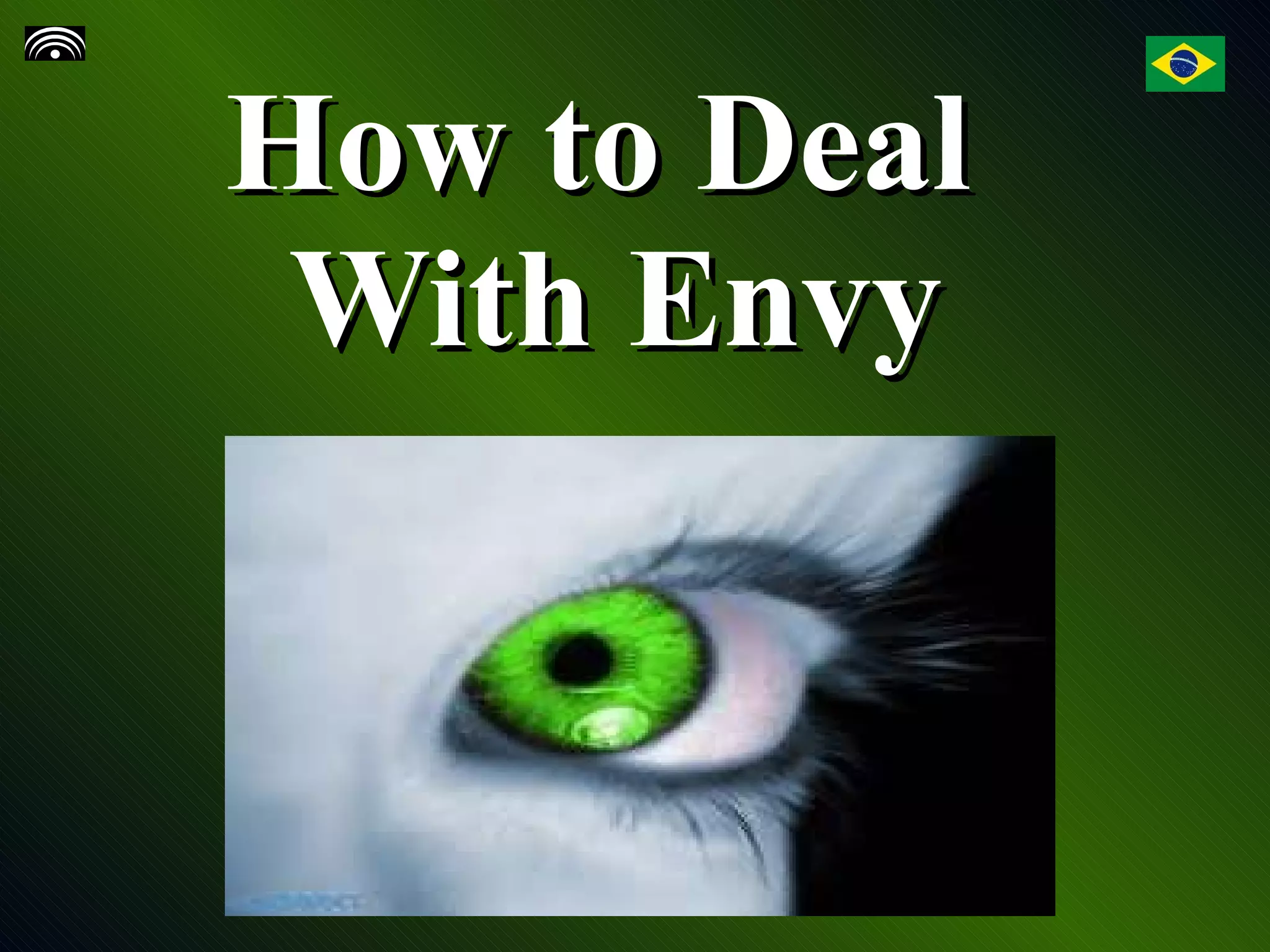 How to Deal With Envy