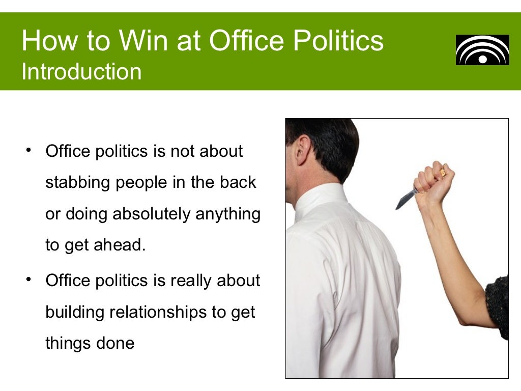 How to Deal with Office Politics