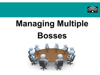Managing Multiple
    Bosses
 