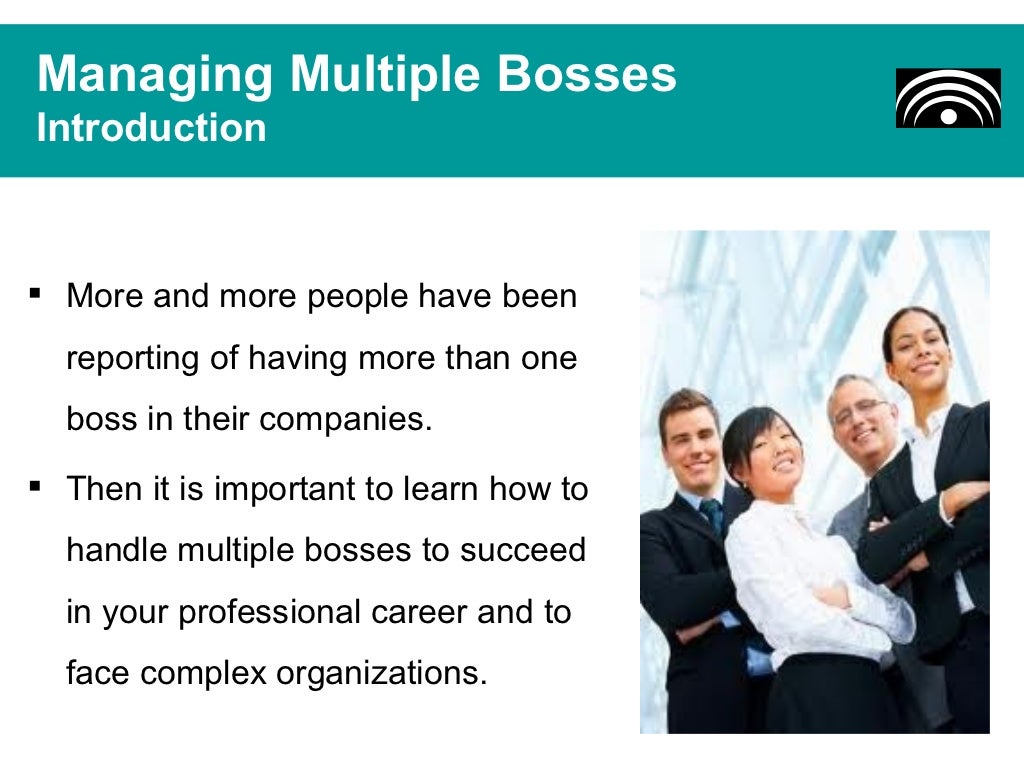 Managing Multiple Bosses Main Aspects