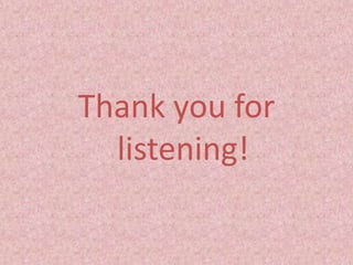 Thank you for
listening!