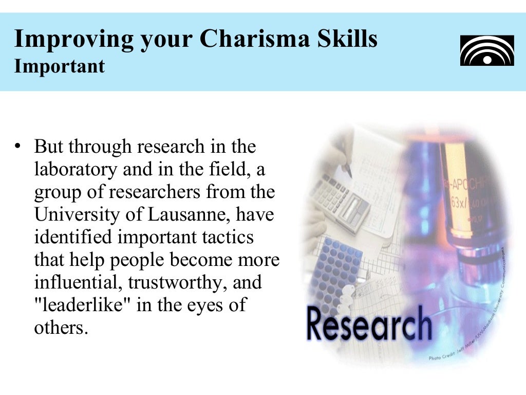 Strategies to improve your charisma skills