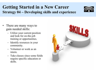 Getting Started in a New Career | PPT