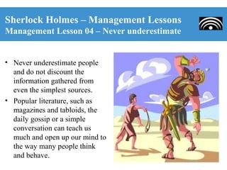 Sherlock Holmes - Management Lessons | PPT