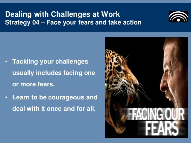 Dealing with challenges at work