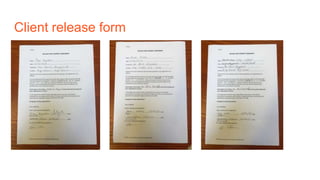 Client release form
 