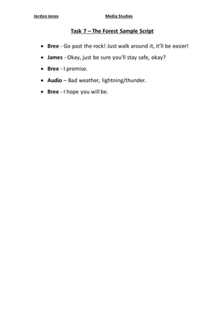 Task 7 – the forest sample script | DOCX