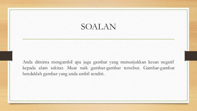 Tugasan 9 isu-isu alam sekitar