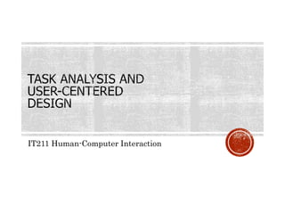IT211 Human-Computer Interaction
 