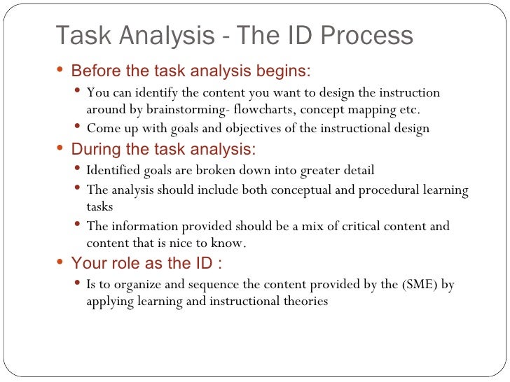 task analysis