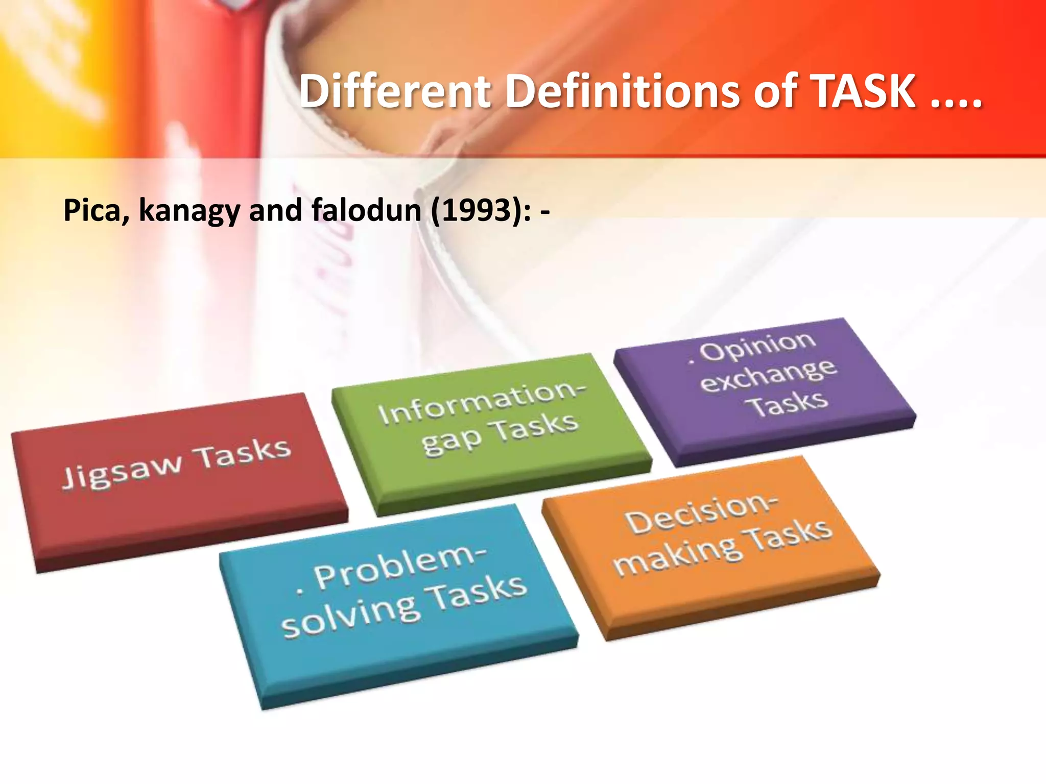 Task based language learning | PPTX