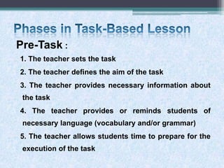 Task based teaching | PPTX