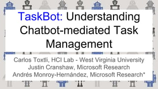 Understanding Chatbot-Mediated Task Management | PPTX