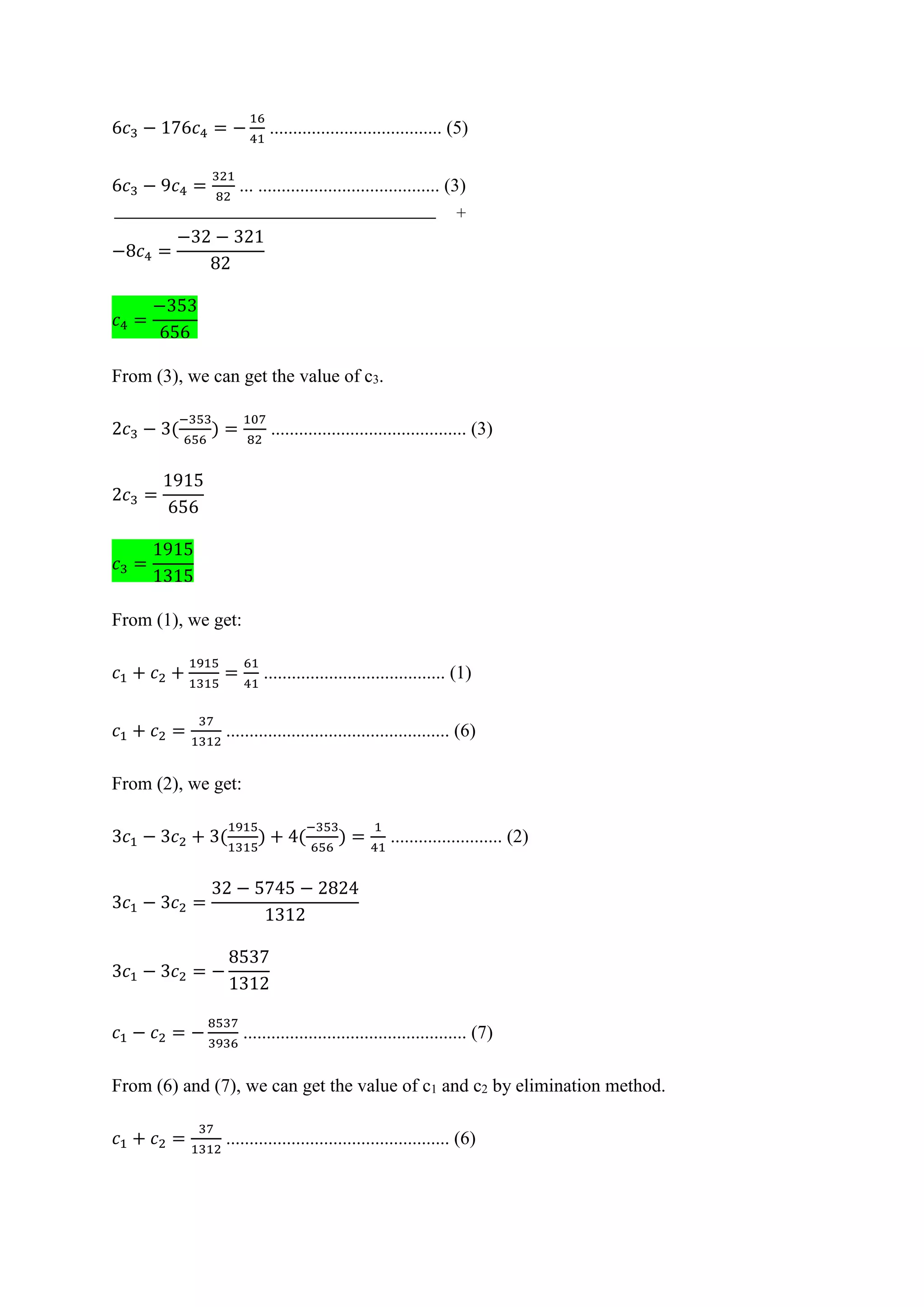 Task compilation - Differential Equation II | DOCX