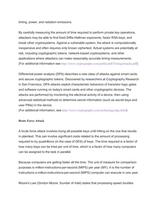 Cryptanalysis and Attacks | PDF