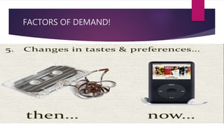 ppt - what factors affect demand? powerpoint... SUPPLY AND DEMAND | PPTX