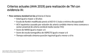 Aha Rankin Algorithm Enfermedad cerebro vascular isquemico 2033 | PPTX