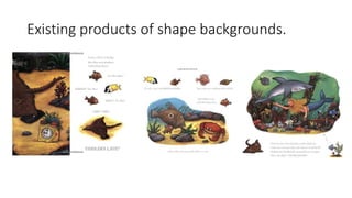 Existing products of shape backgrounds.
 