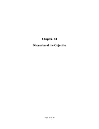 Page 22 of 55
Chapter- 04
Discussion of the Objective
 