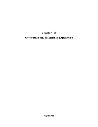Page 52 of 55
Chapter- 06
Conclusion and Internship Experience
 