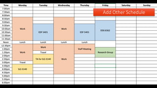 Add Other Schedule
 