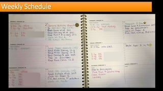 Weekly Schedule
 