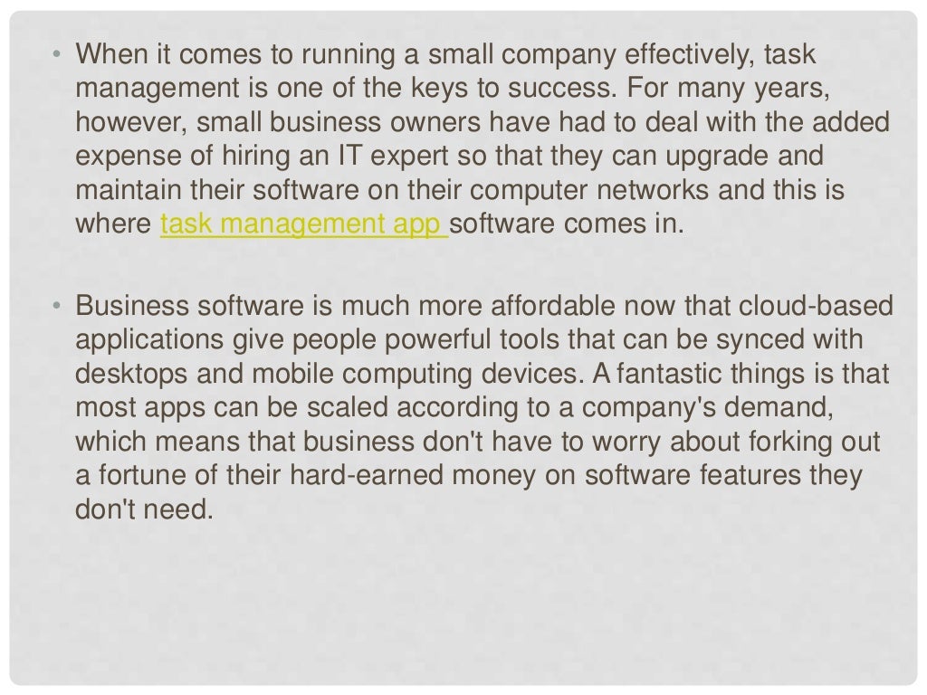 Different task management software programs for small businesses