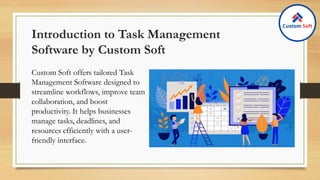Custom Task Management Software By Custom Soft, India. | PDF