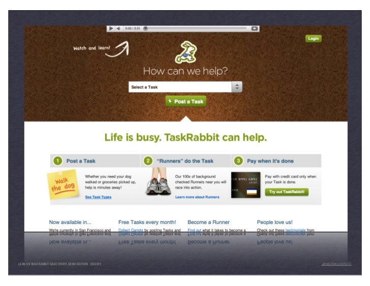 Taskrabbit revenue model picture