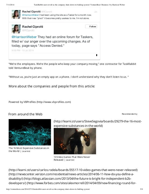 Taskrabbit business model image