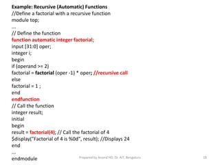 Verilog Tasks & Functions | PPT
