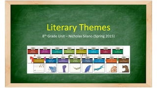 Literary Themes
8th Grade Unit – Nicholas Silano (Spring 2015)
 