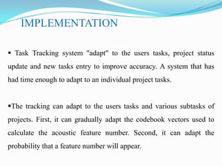 Task tracking system | PPT