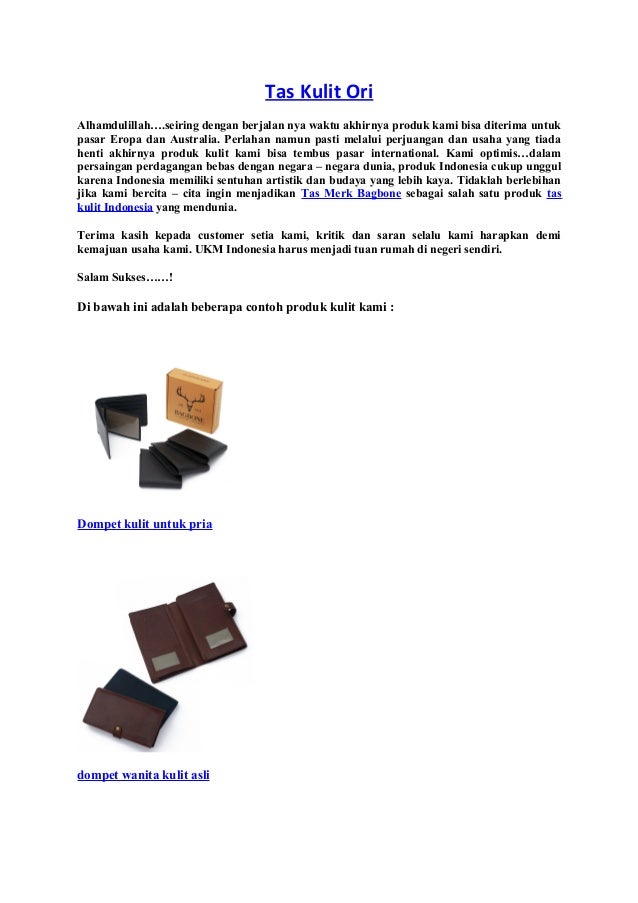 Tas Kulit Ori Dari Bagbone Leather Indonesia tas kulit ori dari bagbone leather indonesia