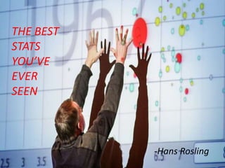 THE BEST
STATS
YOU’VE
EVER
SEEN
-Hans Rosling
 