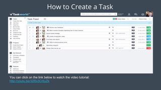Taskworld Webinar : Getting Stared with Taskworld | PDF
