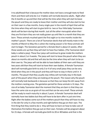 Tasmanian devil book for ms.wagner | PDF