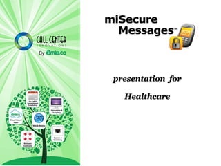 presentation for

  Healthcare
 