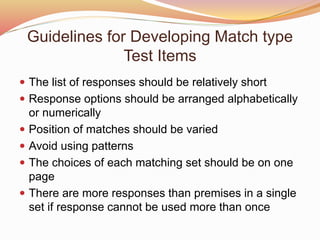 Test Assembling (writing and constructing) | PPTX