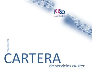 # Noviembre 2012




  CARTERA
Página 1                      de servicios cluster
 