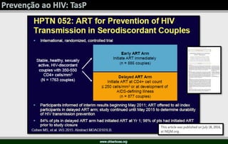 Prevenção ao HIV  Treatment as Prevention (TasP)