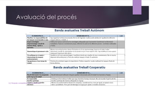 Avaluació del procés
(c) Tasques competencials - Montse Irun
 