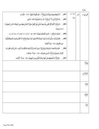 154
‫ء‬‫ی‬‫ش‬441_ْ‫ﻦ‬‫ﻣ‬‫زق‬ْ‫ﺮ‬‫ﻳ‬ٖ‫ﮦ‬‫ﺎد‬‫ﻌﺒ‬Â£‫ﻒ‬ْ‫ﻴ‬‫ﻟﻄ‬‫ﷲ‬‫ﺍ‬‫ﺂء‬‫ﺸ‬L‫ج‬‫ﺰ‬ْ‫ﻳ‬‫ﺰ‬‫ْﻌ‬‫ﻟ‬‫ﺍ‬ B‫ى‬‫ﻮ‬‫ْﻘ‬‫ﻟ‬‫ﺍ‬‫ﻮ‬D‫و‬﴿19﴾‫ی‬ٰ‫ر‬ْ‫ﻮ‬ B‫ﺍﻟﺸ‬
442_‫ﺎ‬‫ﻣ‬‫و‬‫ن‬ْ‫و‬‫ء‬ٓ‫ﺎ‬‫ﺸ‬Pۤ‫ﻻ‬‫ﺍ‬ْ‫ن‬‫ﺍ‬‫ء‬ٓ‫ﺎ‬‫ﺸ‬Lْ ‫ﻠﻤ‬ٰ‫ﻌ‬ْ‫ﻟ‬‫ﺍ‬ B‫ﺏ‬‫ر‬‫ﺍﷲ‬﴿29﴾‫ﻜﻮﻳﺮ‬‫ﺍﻟﺘ‬
443_ْ‫ﻟﻮ‬‫و‬‫ﺎ‬‫ْﻨ‬‫ﺌ‬‫ﺷ‬ْ‫ـﻜﻦ‬ٰ‫ﻟ‬‫و‬‫ﺎ‬AÇٰ‫ﺪ‬D ٍ‫ْﺲ‬‫ﻔ‬§‫ﻞ‬ ‫ﺎ‬‫ﻨ‬ْŒ‫ﺗ‬ٰ‫ﻻ‬‫ل‬ْ‫ﻮ‬‫ْﻘ‬‫ﻟ‬‫ﺍ‬‫ﻖ‬‫ﺣ‬ْ1&Ï‫ﻣ‬ْ ‫ﻌ‬‫ﻤ‬ْ‫ﺟ‬‫ﺍ‬‫ﺎس‬‫ﺍﻟﻨ‬‫و‬‫ﺔ‬‫ﻨ‬‫ْﺠ‬‫ﻟ‬‫ﺍ‬‫ﻦ‬‫ﻣ‬‫ﻢ‬‫ﻨ‬A‫ﺟ‬‫ﻦ‬‫ﻠﺌ‬ْ‫ﻣ‬‫ﻻ‬﴿
13﴾‫ة‬‫ﺪ‬ْ‫ﺠ‬‫ﺍﻟﺴ‬
444_‫ﺎ‬‫ﻣ‬‫ﺍ‬ْ‫ﻮ‬‫ﻠ‬‫ﻤ‬ْ‫ﻋ‬‫ﺍ‬ْ‫ْﺘﻢ‬‫ﺌ‬‫ﺷ‬‫ﻻ‬ٌjْ ‫ﺼ‬Â‫ن‬ْ‫ﻮ‬‫ﻠ‬‫ﻤ‬ْ‫ﻌ‬P‫ﺎ‬‫ﻤ‬‫ﺑ‬G‫ﻧ‬‫ﺍ‬﴿40﴾ٓ‫ﻢ‬ٰ‫ﺣ‬
445_‫ﺚ‬ْ‫ﻴ‬‫ﺣ‬‫ﺍ‬ً‫ﻏﺪ‬‫ر‬‫ﺎ‬Aْ‫ﻨ‬‫ﻣ‬…‫و‬‫ﺔ‬‫ـﻨ‬‫ْﺠ‬‫ﻟ‬‫ﺍ‬‫ﻚ‬‫ﺟ‬ْ‫و‬‫ز‬‫و‬‫ﺖ‬ْ‫ﻧ‬‫ﺍ‬ ْ‫ﻦ‬‫ﻜ‬ْ‫ﺍﺳ‬‫م‬‫ٰد‬‫ـﺎ‬K‫ﻳ‬‫ﺎ‬‫ْﻨ‬‫ﻠ‬‫ﻗ‬‫و‬‫ﺎ‬‫ْﺘﻤ‬‫ﺌ‬‫ﺷ‬‫ﮦ‬‫ﺬ‬ٰD‫ﺎ‬‫ﺑ‬ ْxP‫ﻻ‬‫و‬‫ﺎ‬‫ﻧ‬ْ‫ﻮ‬‫ﻜ‬‫ﻓﺘ‬‫ة‬‫ﺮ‬‫ﺠ‬‫ﺍﻟﺸ‬
ْ ‫ﻤ‬‫ﻠ‬=‫ﻈ‬‫ﺍﻟ‬‫ﻦ‬‫ﻣ‬﴿35﴾‫ة‬x‫ْﺒ‬‫ﻟ‬‫ﺍ‬‫ة‬‫ر‬ْ‫ﻮ‬‫ﺳ‬
446_‫ﺎ‬‫ﻓﻠﻤ‬‫ﻠﻎ‬‫ﺑ‬G‫ﻌ‬‫ﻣ‬8ْ·‫ﺍﻟﺴ‬‫ﻗﺎل‬1Ï‫ﺒ‬ٰ‫ﻳ‬•8d ¹‫ﺍ‬‫ى‬ٰ‫ر‬‫ﺍ‬8{‫ﺎم‬‫ﻨ‬‫ْﻤ‬‫ﻟ‬‫ﺍ‬•8d ¹‫ﺍ‬‫ﻚ‬‫ﺤ‬‫ْﺑ‬‫ذ‬‫ﺍ‬ْ‫ﻈﺮ‬ْ‫ﻧ‬‫ﻓﺎ‬‫ﺎذﺍ‬‫ﻣ‬‫ى‬ٰ‫ﺮ‬‫ﺗ‬‫ط‬‫ﻗﺎل‬‫ﺖ‬‫ﺑ‬‫ﺎ‬K‫ﻳ‬ْ‫ﻞ‬‫ْﻌ‬‫ﻓ‬‫ﺍ‬‫ﺎ‬‫ﻣ‬
‫ﺮ‬‫ﻣ‬ْ‫ﺆ‬‫ﺗ‬•8¹‫ﺪ‬‫ﺠ‬‫ﺘ‬‫ﺳ‬ْ‫ن‬‫ﺍ‬‫ﺂء‬‫ﺷ‬‫ﺍﷲ‬‫ﻦ‬‫ﻣ‬‫ﻦ‬ْ‫ﻳ‬jk =‫ﺍﻟﺼ‬﴿102﴾‫ة‬‫ر‬ْ‫ﻮ‬‫ﺳ‬‫ﺎﺕ‬‫ﺎﻓ‬‫ﺍﻟﺼ‬
447_ْ‫ﻟﻮ‬‫و‬‫ﺂء‬‫ﺷ‬ْ ‫ﻠ‬Aٰ‫ﺠ‬ْ‫ﻟ‬‫ﺍ‬‫ﻦ‬‫ﻣ‬‫ﻦ‬‫ﻧ‬ْ‫ﻮ‬‫ﻜ‬‫ﺗ‬‫ﻓﻼ‬‫ى‬ٰ‫ﺪ‬Aْ‫ﻟ‬‫ﺍ‬89‫ﻋ‬ْ‫ﻢ‬A‫ﻌ‬‫ﻤ‬‫ﻟﺠ‬‫ﺍﷲ‬﴿35﴾‫ة‬‫ر‬ْ‫ﻮ‬‫ﺳ‬‫ﺎم‬‫ﻌ‬ْ§ ْ‫ﺍﻷ‬
‫ﺂء‬‫ﺸ‬L
‫ن‬ْ‫و‬‫ء‬ٓ‫ﺎ‬‫ﺸ‬P
‫ﺎ‬‫ْﻨ‬‫ﺌ‬‫ﺷ‬
ْ‫ْﺘﻢ‬‫ﺌ‬‫ﺷ‬
‫ﺂء‬‫ﺷ‬
 