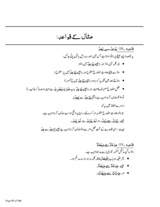 ‫ﻣﺜﺎل‬:‫ﺪ‬G‫ﻗﻮا‬€
‫۔‬ ‫ﺪہ‬G‫ﻗﺎ‬18:ُ‫ﺪ‬ِGْ‫ﻮ‬َ‫ﻳ‬ُ‫ﺪ‬ِ‫ﻌ‬َ‫ﻳ‬
ᠷᆽ៮ ེ ᦅ ጸ ཡ ሱᙺ ⎴ ₿ᣗ ∄ⓔᨪ
•| ⍺ᑜُ‫ﺪ‬ِGْ‫ﻮ‬َ‫ﻳ‬
•บ ඁ ᫿ẵᑜُ‫ﺪ‬ِGْ‫ﻮ‬َ‫ﻳ‬บ
•í͚⛆ |⋖ᑜُ‫ﺪ‬ِGْ‫ﻮ‬َ‫ﻳ‬
•ඁ␄෇₽◵ᑜُ‫ﺪ‬ِGْ‫ﻮ‬َ‫ﻳ‬َ‫ب‬َ‫ﺮ‬َ‫ﺿ‬ُ‫ب‬ِ‫ﺮ‬ْ‫ﻀ‬َ‫ﻳ‬
຋ᤌ ᙺ ⚮ Ɠُ‫ﺪ‬ِGْ‫ﻮ‬َ‫ﻳ‬ẵ( ُ‫ﺪ‬ِ‫ﻌ‬َ‫ﻳ‬
ᨪ ߗ ᮃ
ẵ ║ ဳ ͚ ⛆ ᤦบ ඁ ጶᙺ ⚮
ᑜْ‫ﻮ‬َ‫ﻳ‬ِ‫ﻟ‬َ‫ﻳ‬~ ُ‫ﺪ‬ِ‫ﻠ‬ُ‫ﺪ‬ْ‫َﻢ‬‫ﻟ‬ْ‫ﻮ‬َ‫ﻳ‬ِ‫ﻟ‬ْ‫ﺪ‬ẵْ‫َﻢ‬‫ﻟ‬َ‫ﻳ‬ِ‫ﻠ‬ْ‫ﺪ‬‫۔‬
:‫ﻧﻮٹ‬ᑜᙺ ⚮ْ‫ﺪ‬ِGْ‫و‬ِ‫ا‬ẵْ‫ﺪ‬ِG
‫۔‬ ‫ﺪہ‬G‫ﻗﺎ‬19:ٌ‫د‬‫ﺎ‬َ‫ﻌ‬ْ‫ﻴ‬ِ‫ﻣ‬~ٌ‫د‬‫ﺎ‬َGْ‫ﻮ‬ِ‫ﻣ‬
ᙺ ॅ½ẵ Ɠ ๬ⓡઈĩ
•↢‫ﺎل‬َ‫ﻌ‬ِ‫ﺘ‬ْ‫ﻓ‬ِ‫ا‬⍄ోᑋ ᑋ| ⍺◵
•ᑜٌ‫د‬‫ﺎ‬َ‫ﻌ‬ْ‫ﻴ‬ِ‫ﻣ‬~ٌ‫د‬‫ﺎ‬َGْ‫ﻮ‬ِ‫ﻣ‬
•ٌ‫ﺎب‬َ?ْ‫ﻴ‬ِ‫ﻣ‬~ ٌ‫ﺎب‬َ•ْ‫ﻮ‬ِ‫ﻣ‬
 