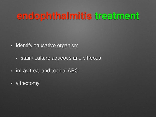 Tass Vs Endophthalmitis